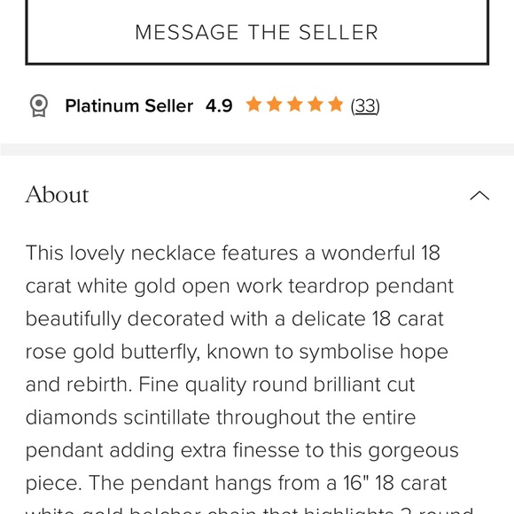 Simon G. Gold and Silver Floral Necklace - Picture 5 of 5